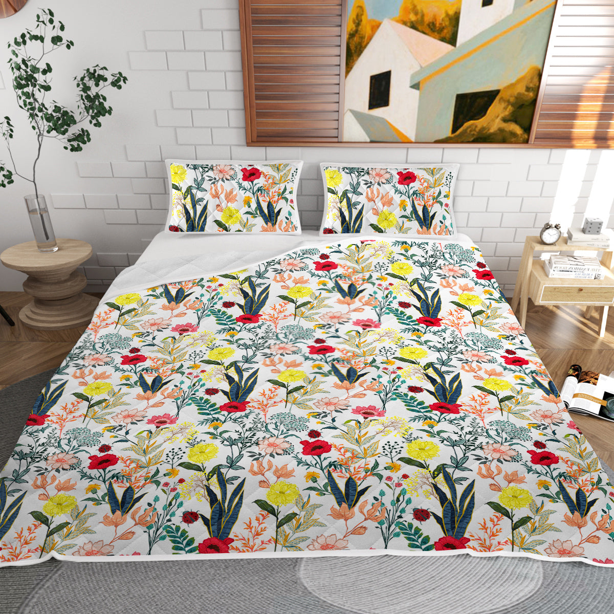 PURE PLY TEXTILES Floral Quilt Pieces | Layered Warmth