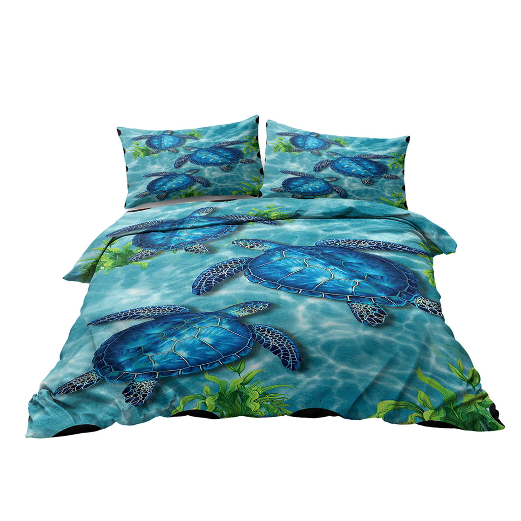 PURE PLY TEXTILES Sea Turtle Pattern | Cloud-Like Loft