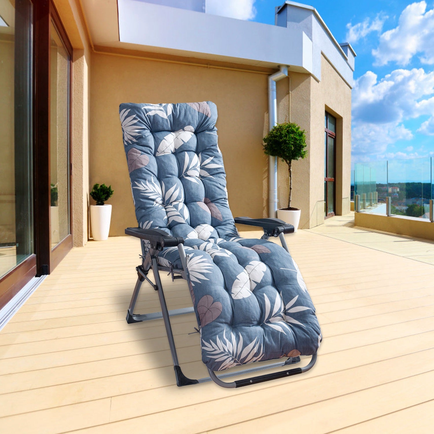 PURE PLY TEXTILES 1Pc Chaise Lounger | Ergonomic Support