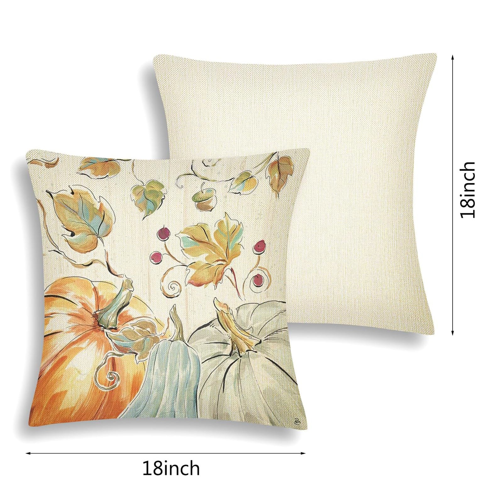 PURE PLY TEXTILES 4Pcs Thanksgiving Fall | Ergonomic Support