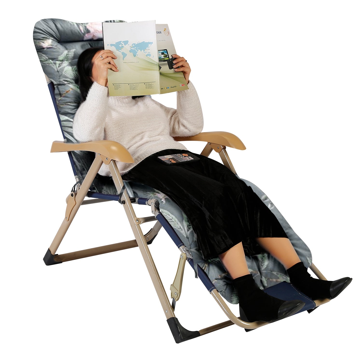PURE PLY TEXTILES 1Pc Chaise Lounger | Ergonomic Support