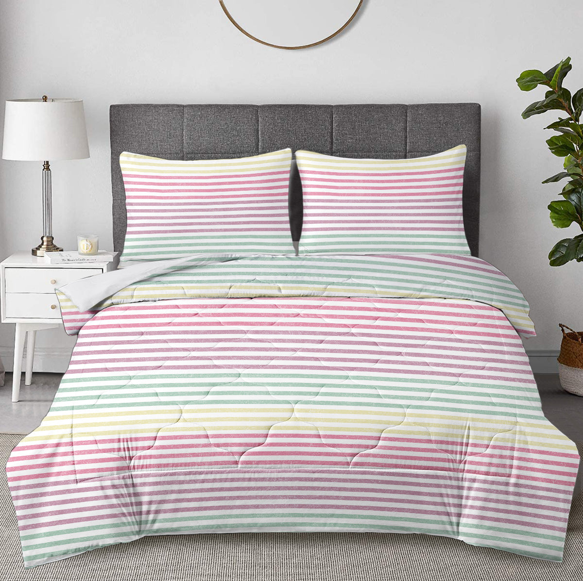 PURE PLY TEXTILES Striped Comforter Set | Orthopedic Relief