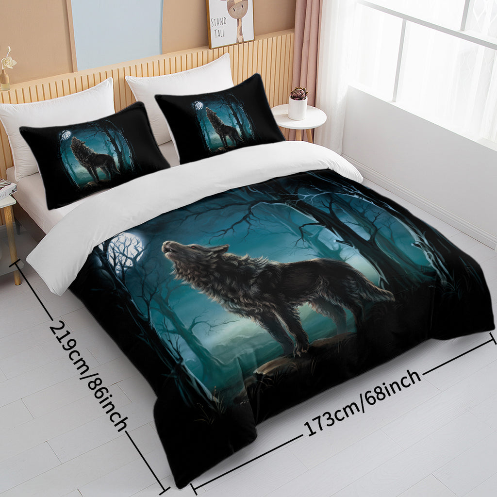 PURE PLY TEXTILES Moon Wolf Bedding | Cloud-Like Loft