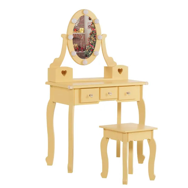 PURE PLY TEXTILES Kids Vanity Set | Safe Ultra-Soft Fun