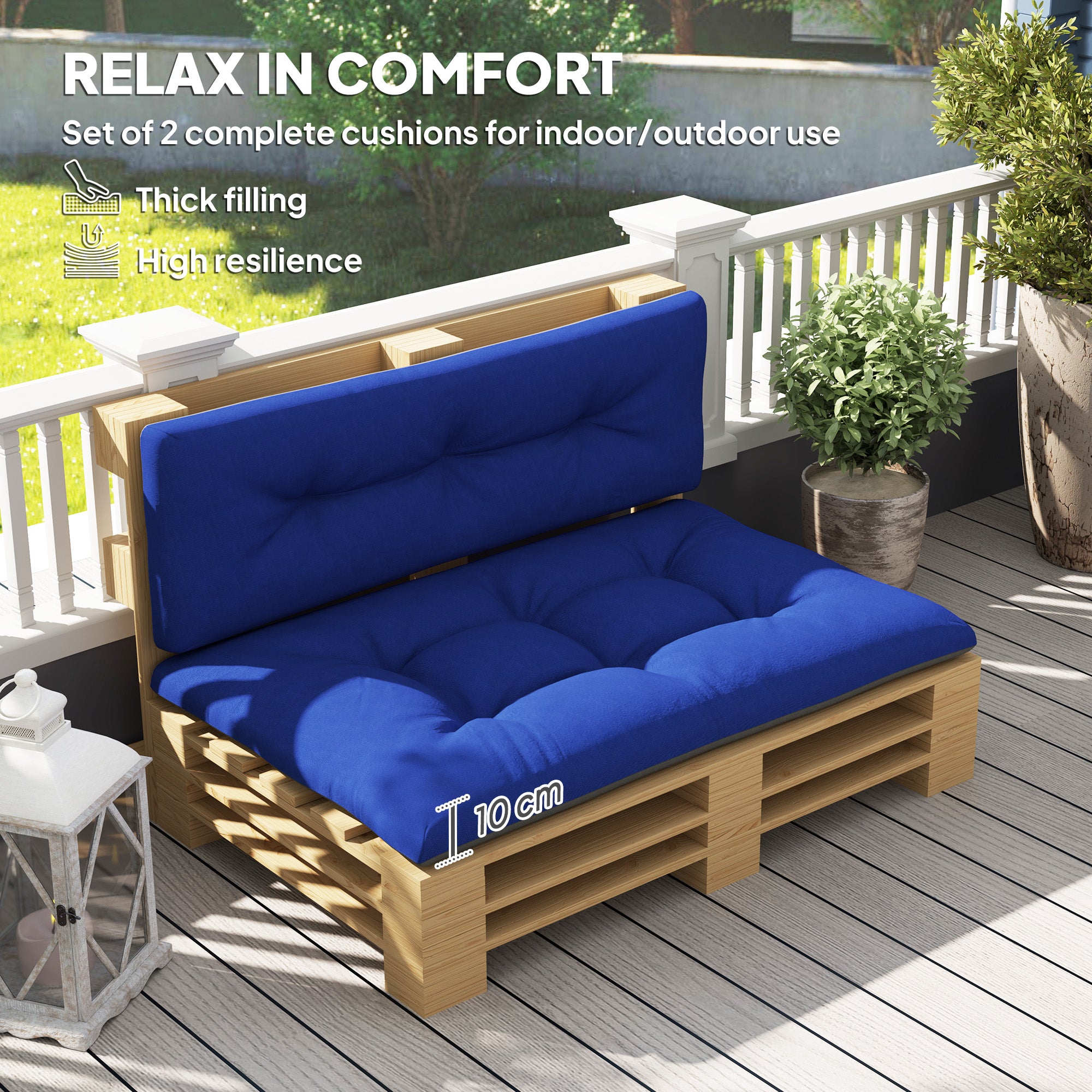 PURE PLY TEXTILES Seater Pallet Cushions | Ergonomic Support