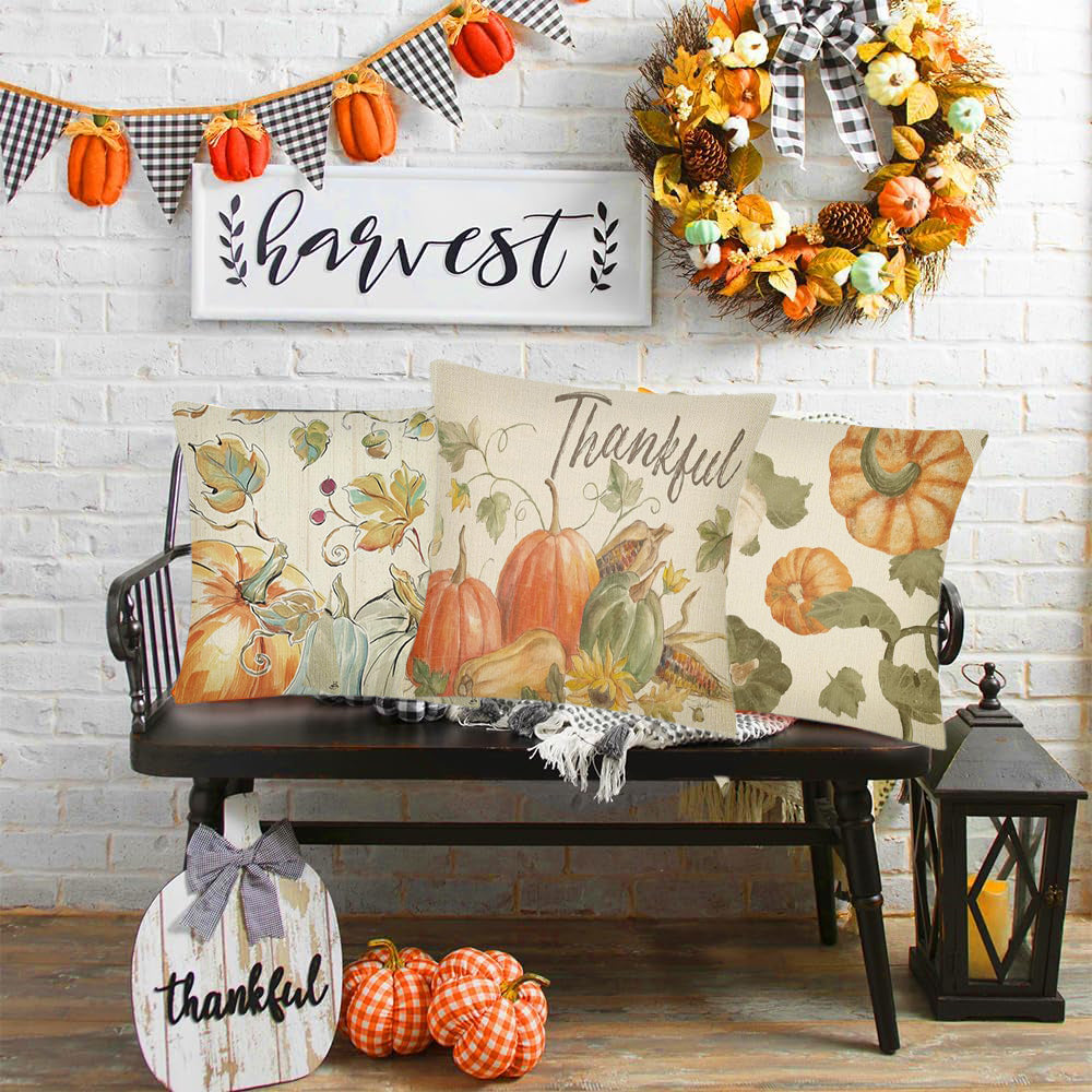 PURE PLY TEXTILES 4Pcs Thanksgiving Fall | Ergonomic Support