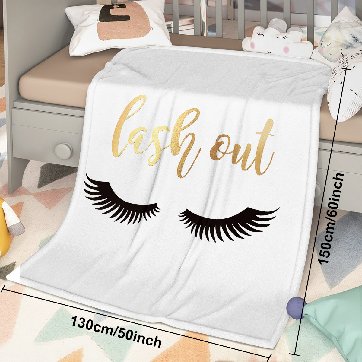 PURE PLY TEXTILES Long Eyelashes Printed | Layered Warmth
