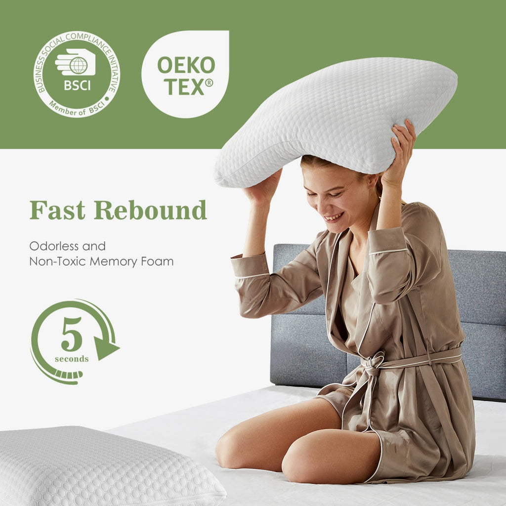 PURE PLY TEXTILES Memory Foam Pillow | Orthopedic Relief