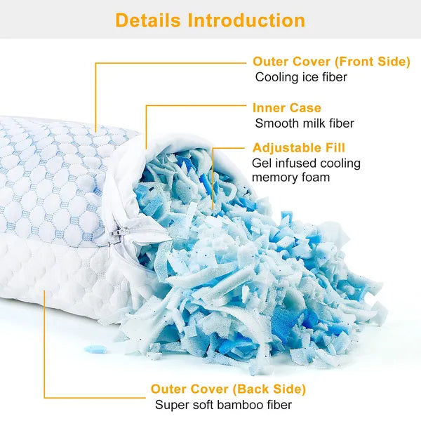 PURE PLY TEXTILES Bed Pillows Cooling | Orthopedic Relief