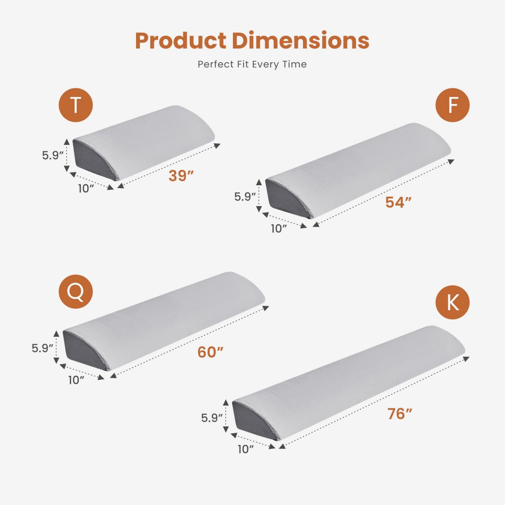 PURE PLY TEXTILES Bed Wedge Pillow | Orthopedic Relief
