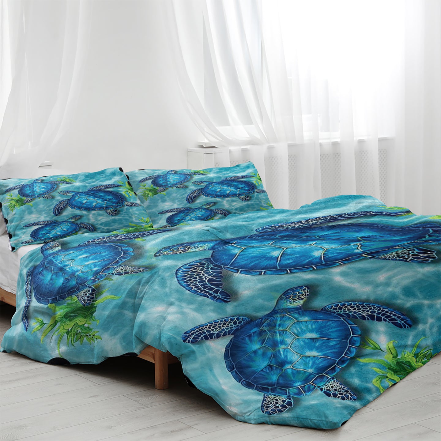 PURE PLY TEXTILES Sea Turtle Pattern | Cloud-Like Loft