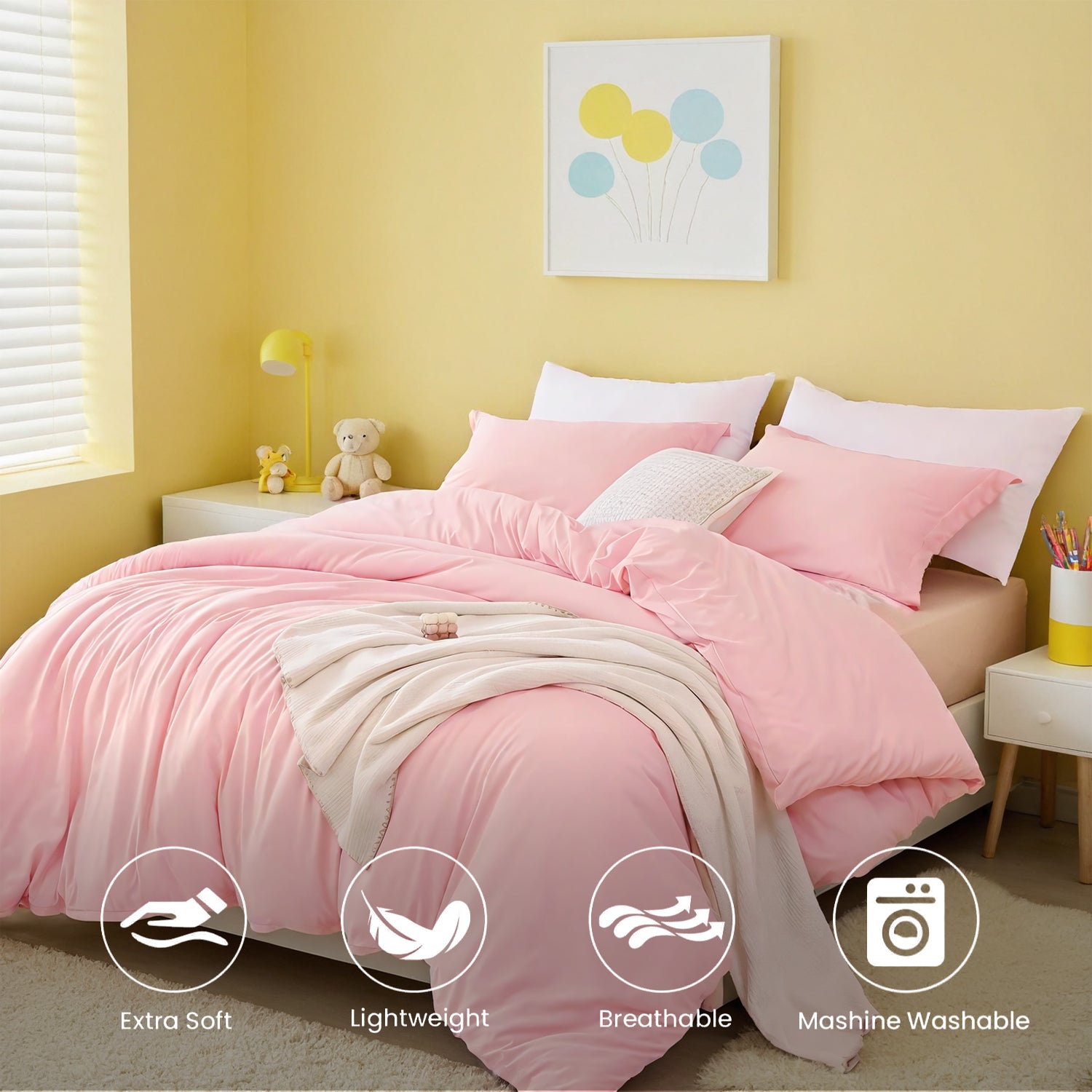 PURE PLY TEXTILES White Pink Extra | Orthopedic Relief