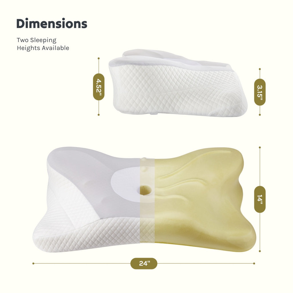 PURE PLY TEXTILES Cervical Neck Pillow | Orthopedic Relief