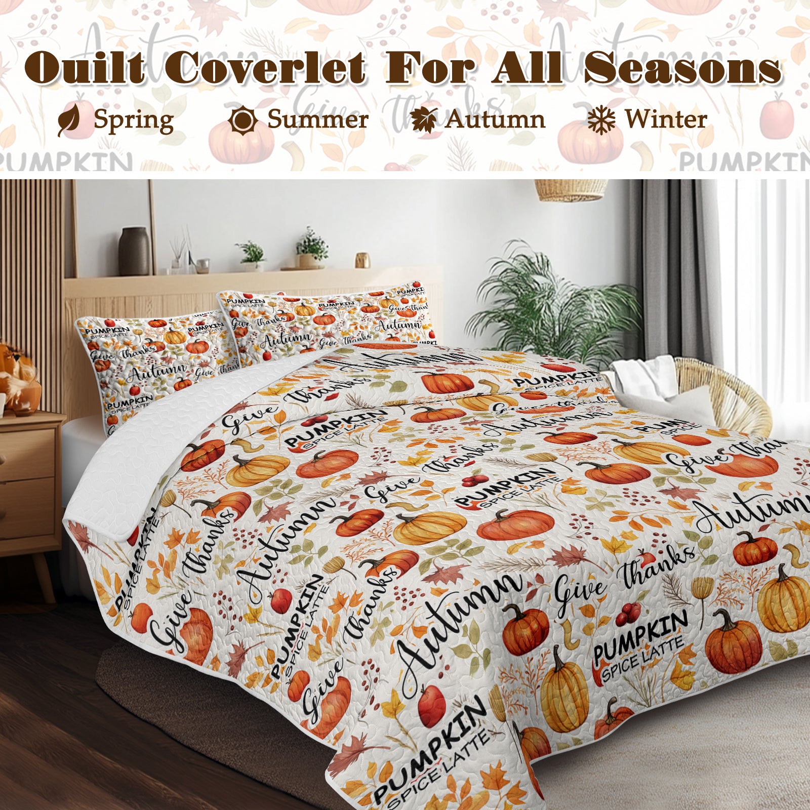 PURE PLY TEXTILES 3Pcs Pumpkin Autumn | Orthopedic Relief