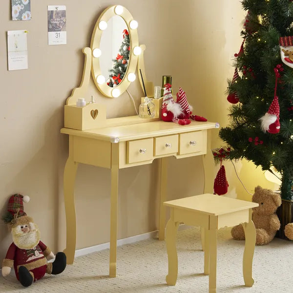 PURE PLY TEXTILES Kids Vanity Set | Safe Ultra-Soft Fun