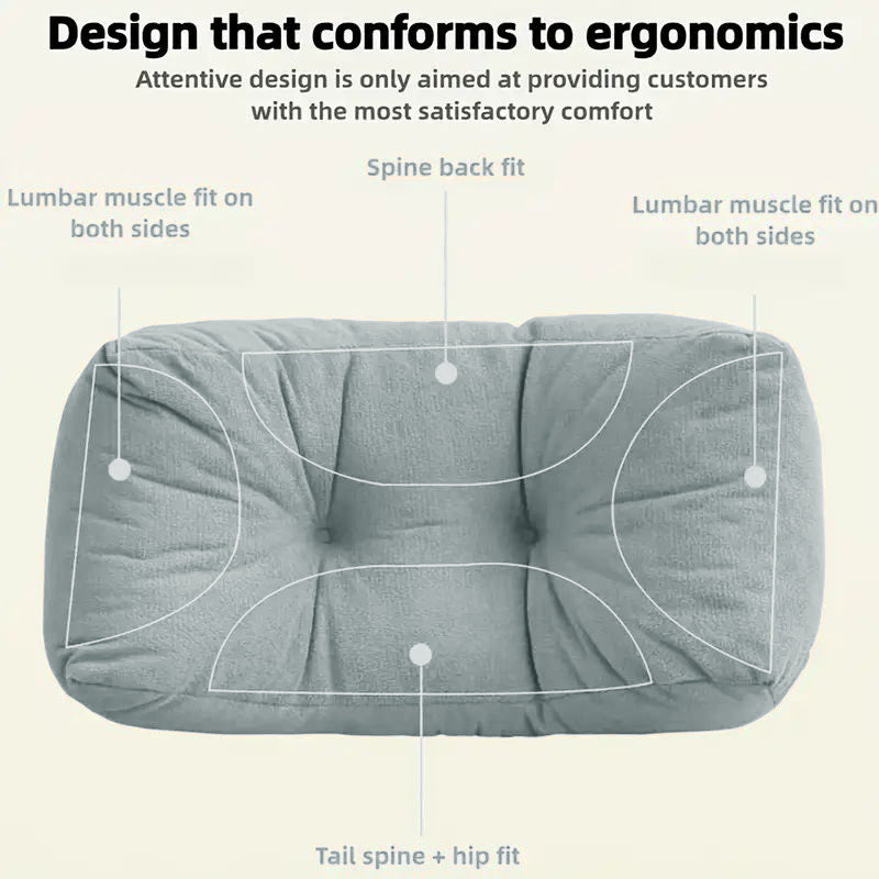 PURE PLY TEXTILES Lumbar Pillow 1Pc | Orthopedic Relief