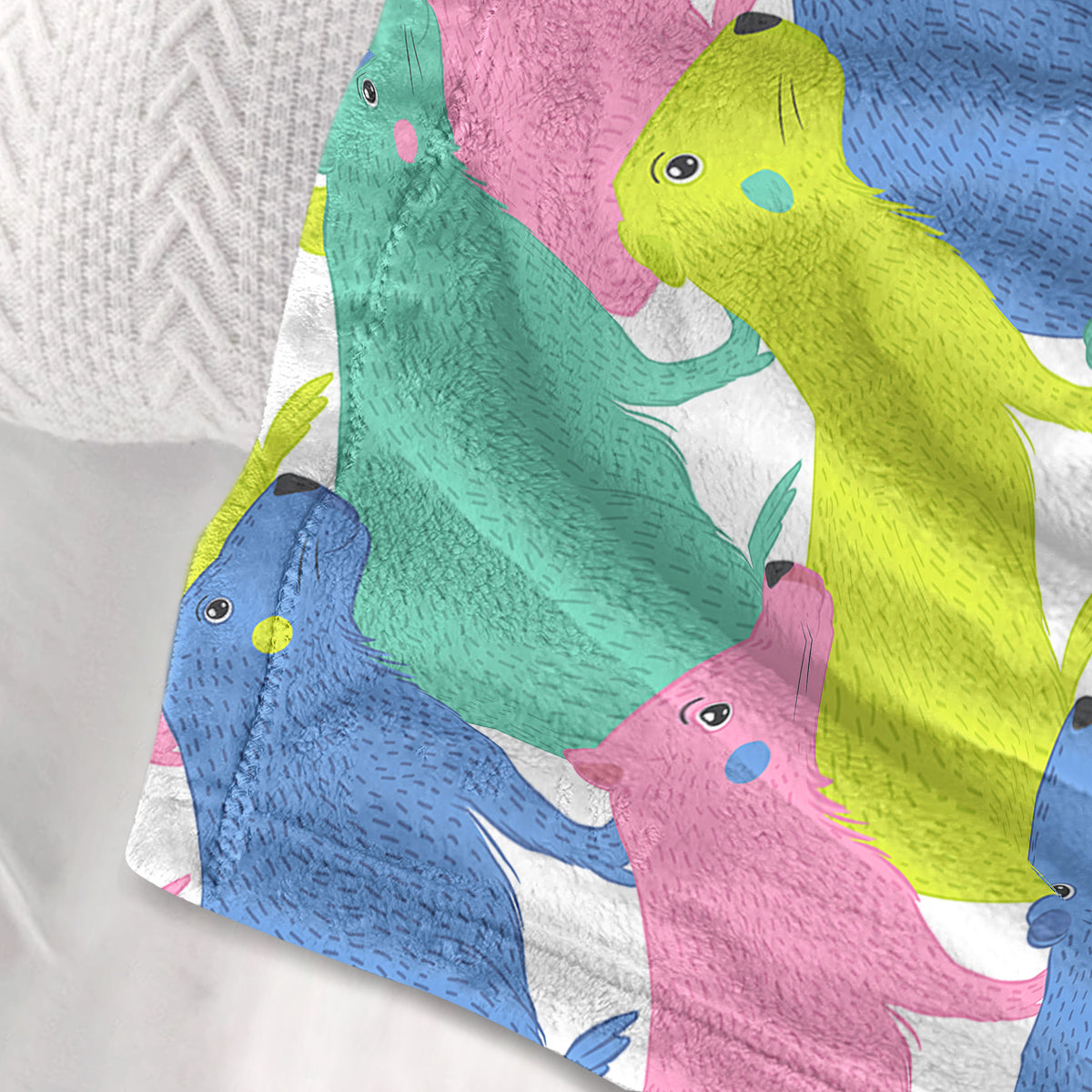 PURE PLY TEXTILES Colorful Capybara Flannel | Layered Warmth