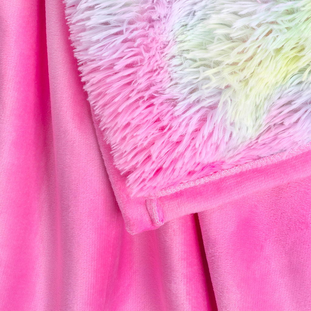 PURE PLY TEXTILES Piece Shaggy Blanket | Layered Warmth