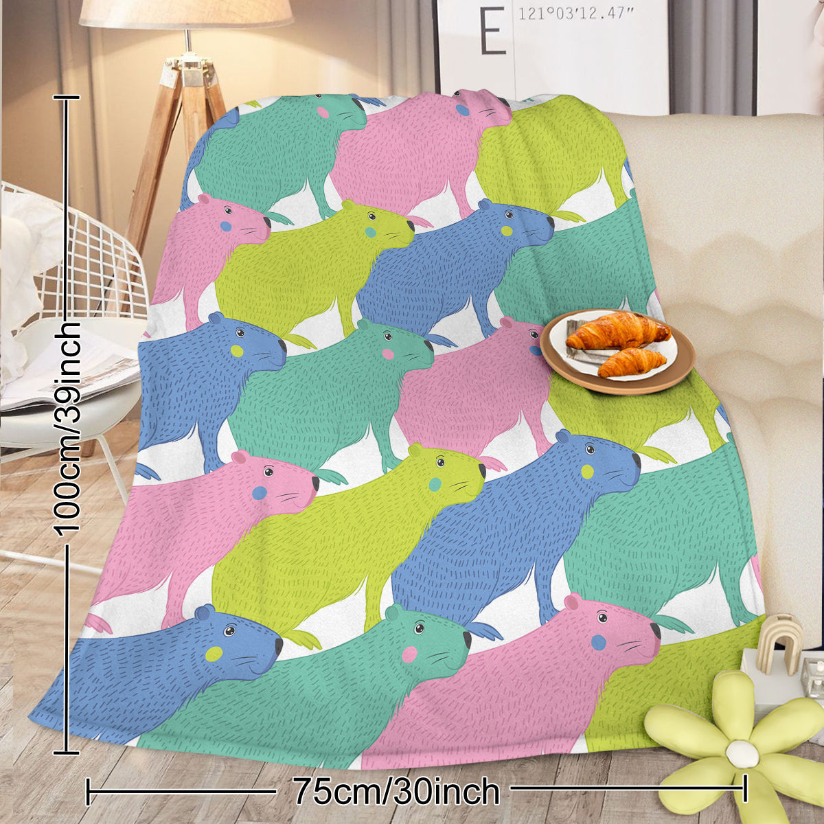 PURE PLY TEXTILES Colorful Capybara Flannel | Layered Warmth