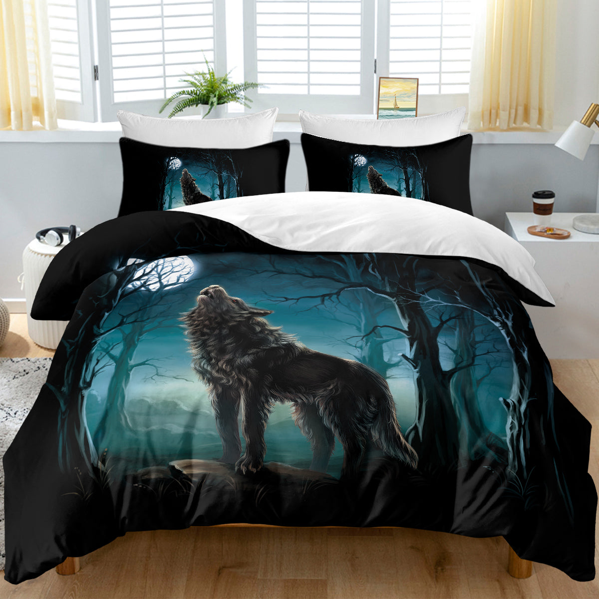 PURE PLY TEXTILES Moon Wolf Bedding | Cloud-Like Loft