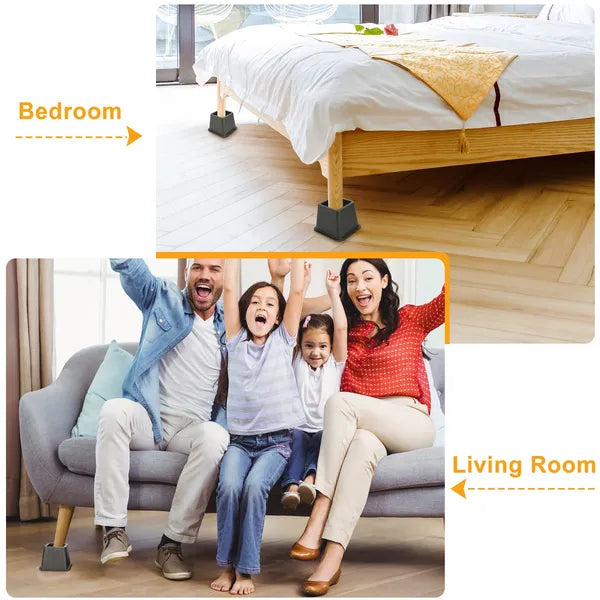 PURE PLY TEXTILES 8Pcs Furniture Risers | Ergonomic Support
