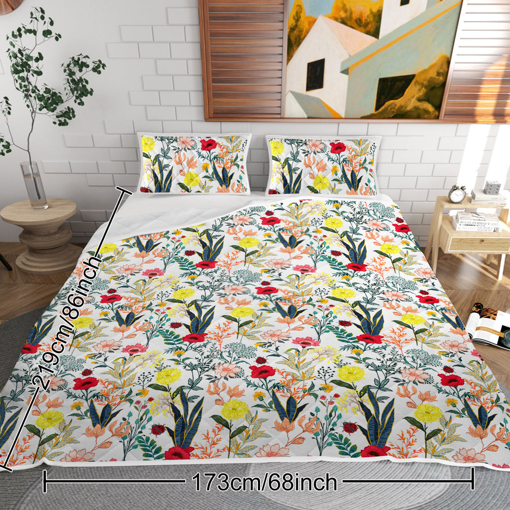 PURE PLY TEXTILES Floral Quilt Pieces | Layered Warmth