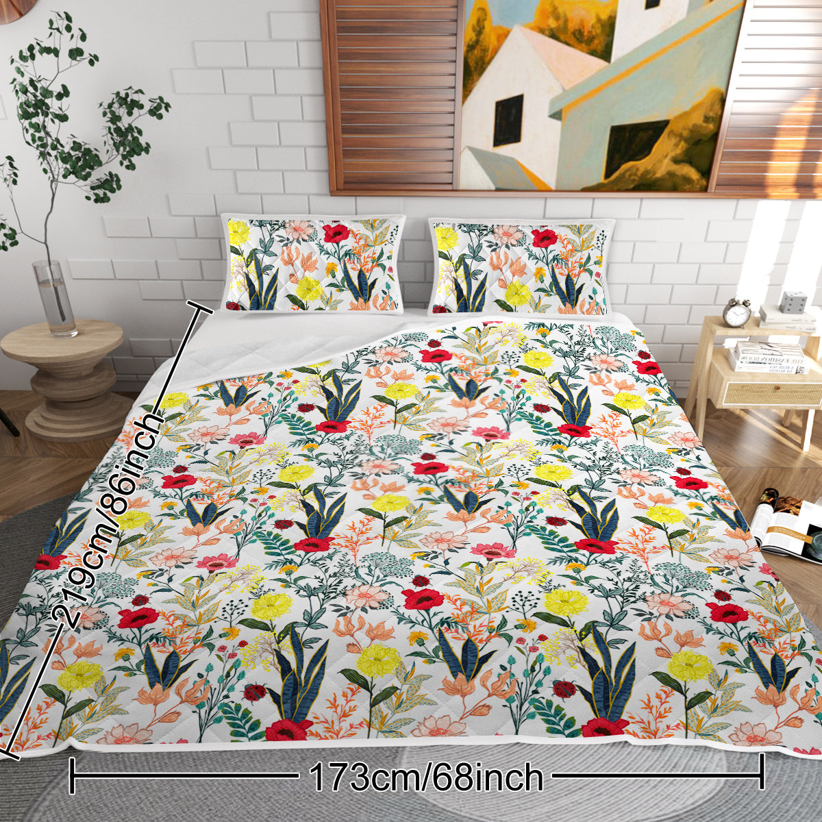 PURE PLY TEXTILES Floral Quilt Pieces | Layered Warmth