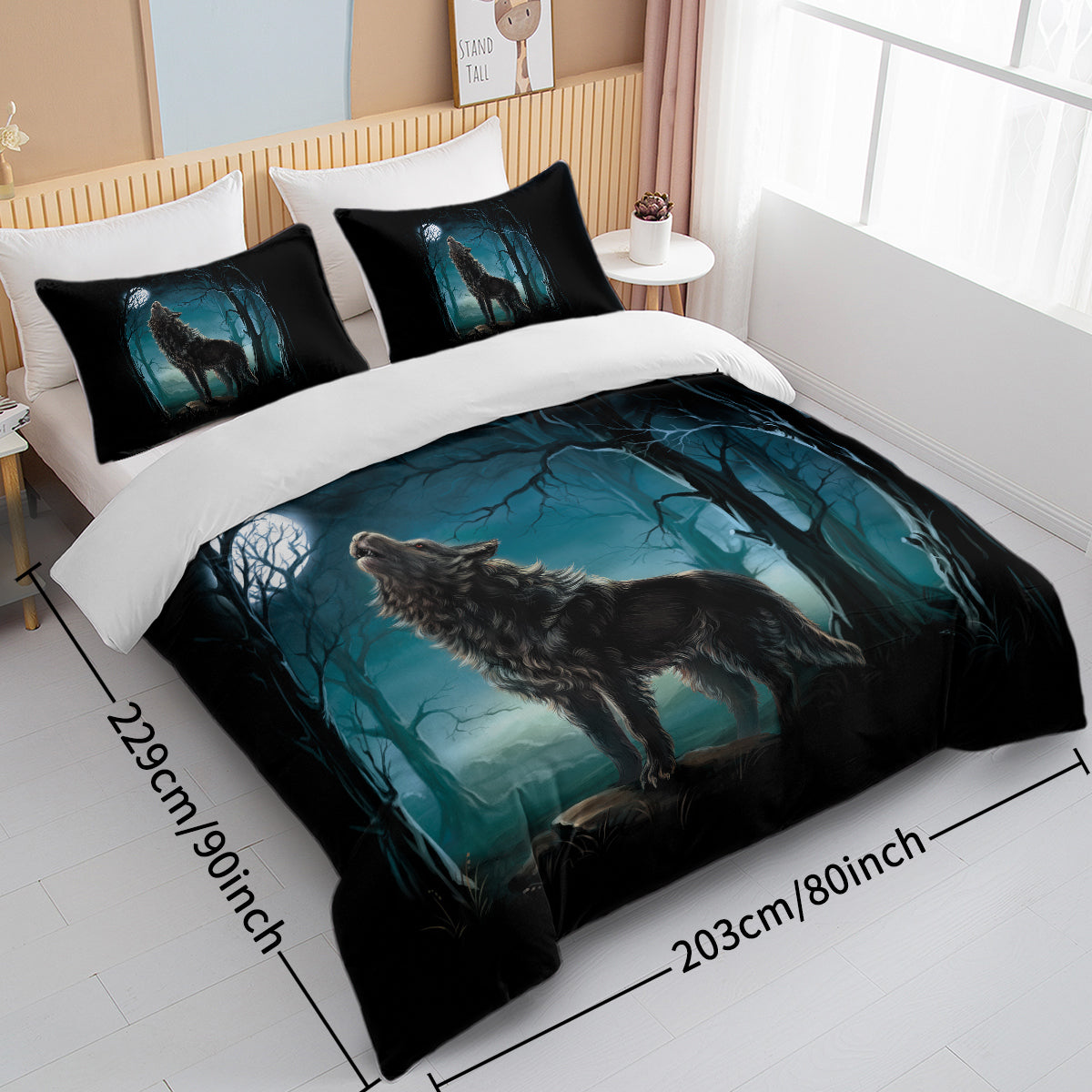 PURE PLY TEXTILES Moon Wolf Bedding | Cloud-Like Loft