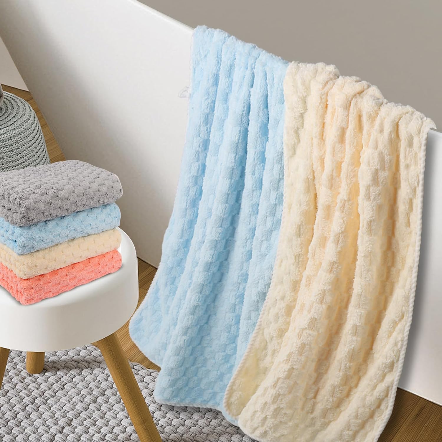 PURE PLY TEXTILES Luxury Microfiber Bath | Cloud-Like Loft