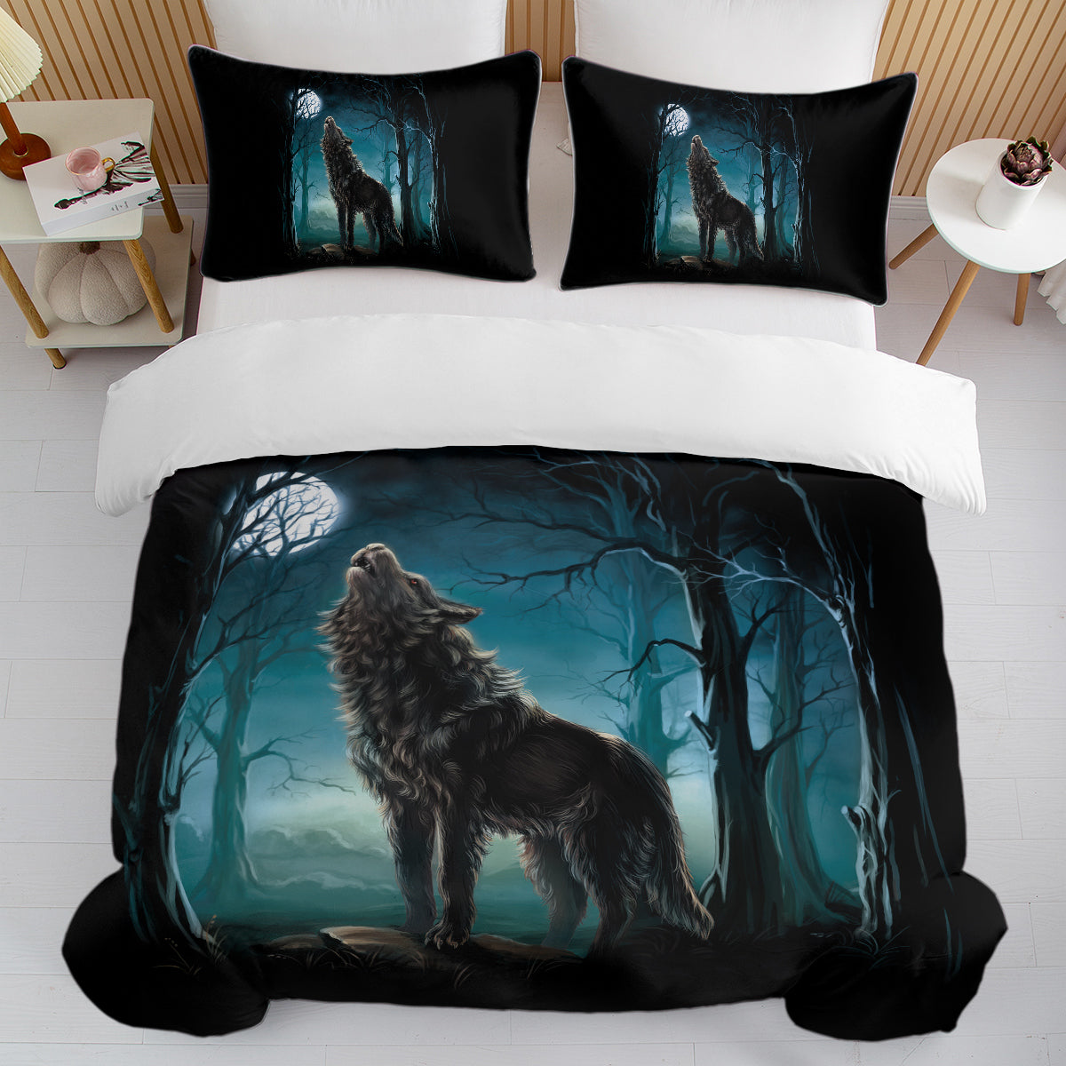 PURE PLY TEXTILES Moon Wolf Bedding | Cloud-Like Loft