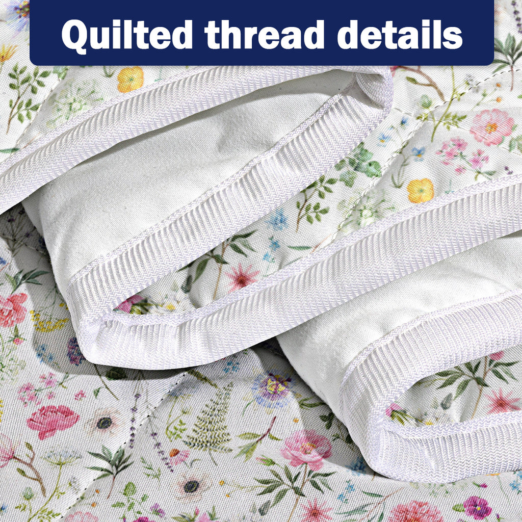 PURE PLY TEXTILES Red Floral Quilt | Layered Warmth