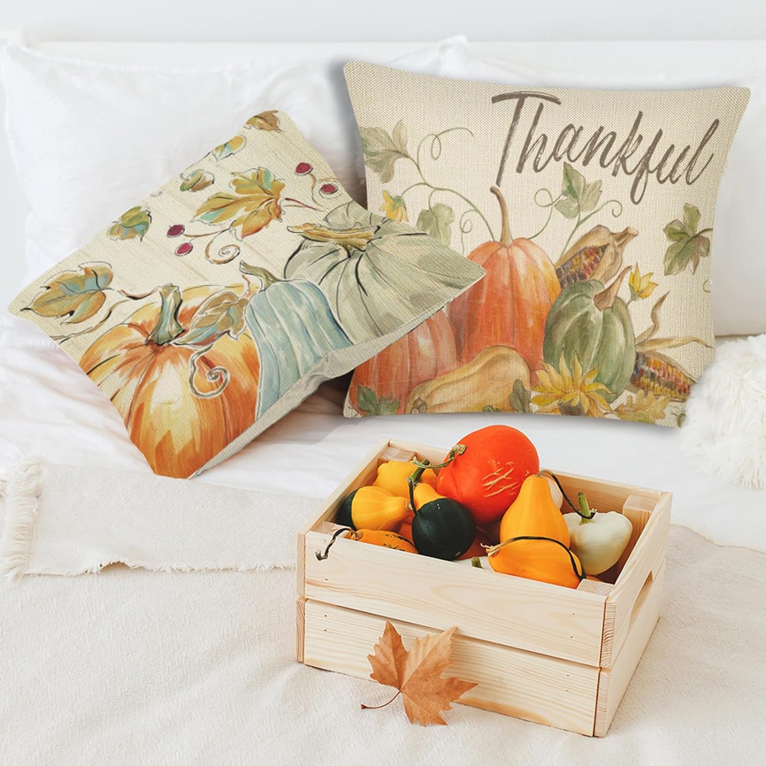 PURE PLY TEXTILES 4Pcs Thanksgiving Fall | Ergonomic Support