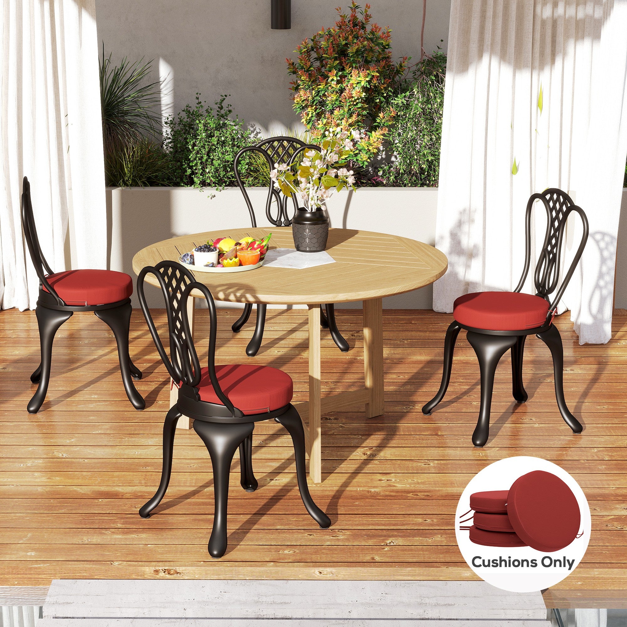 PURE PLY TEXTILES Patio Chair Cushions | Ergonomic Support
