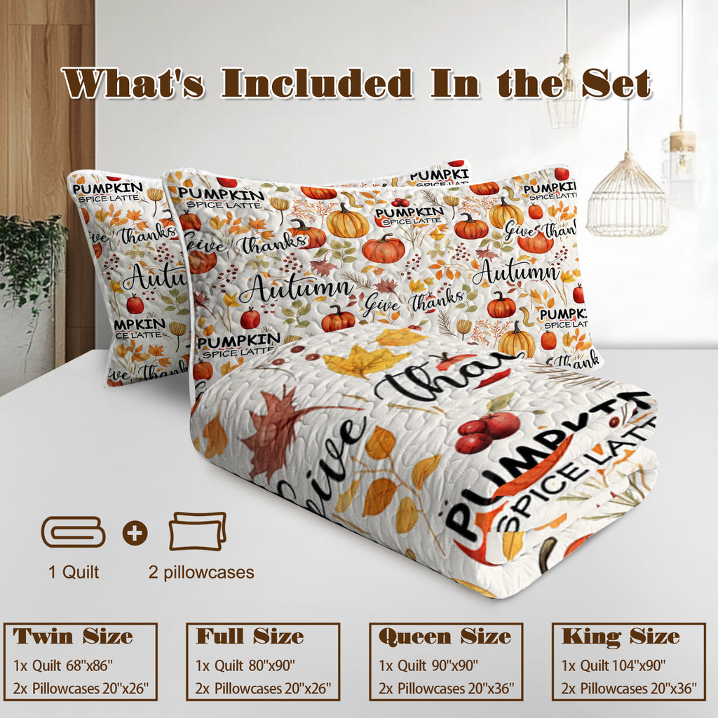 PURE PLY TEXTILES Pumpkin Autumn Leaves | Layered Warmth