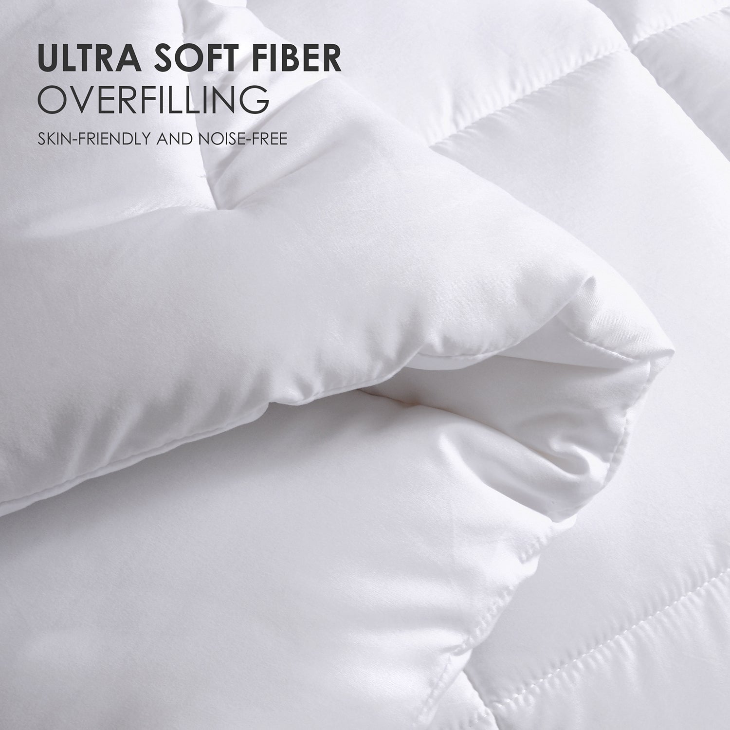 PURE PLY TEXTILES White Oversized Checkered | Layered Warmth