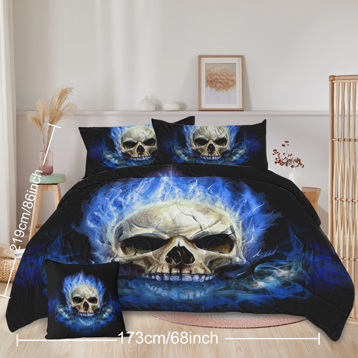 PURE PLY TEXTILES Piece Blue Fire | Ergonomic Support
