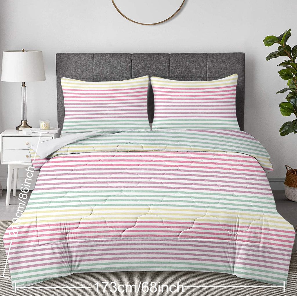 PURE PLY TEXTILES Striped Comforter Set | Orthopedic Relief