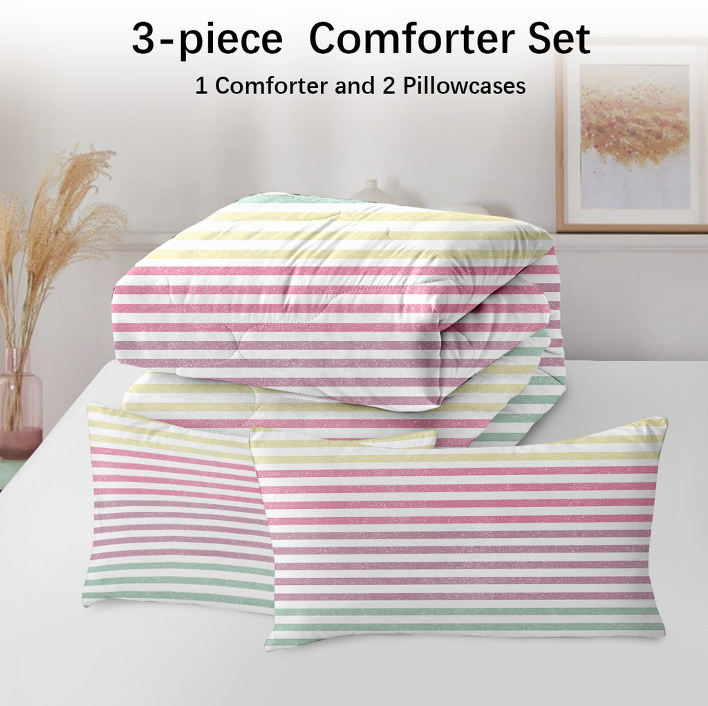 PURE PLY TEXTILES Striped Comforter Set | Orthopedic Relief