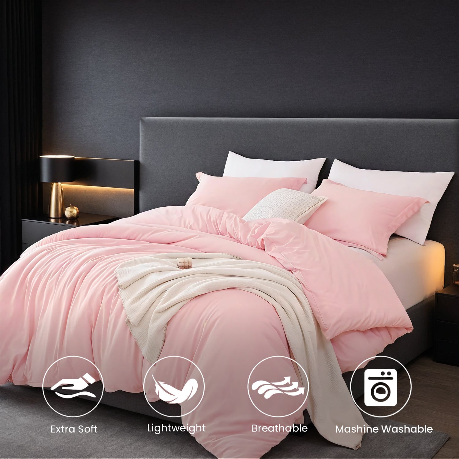 PURE PLY TEXTILES Solid Color Oversized | Cloud-Like Loft