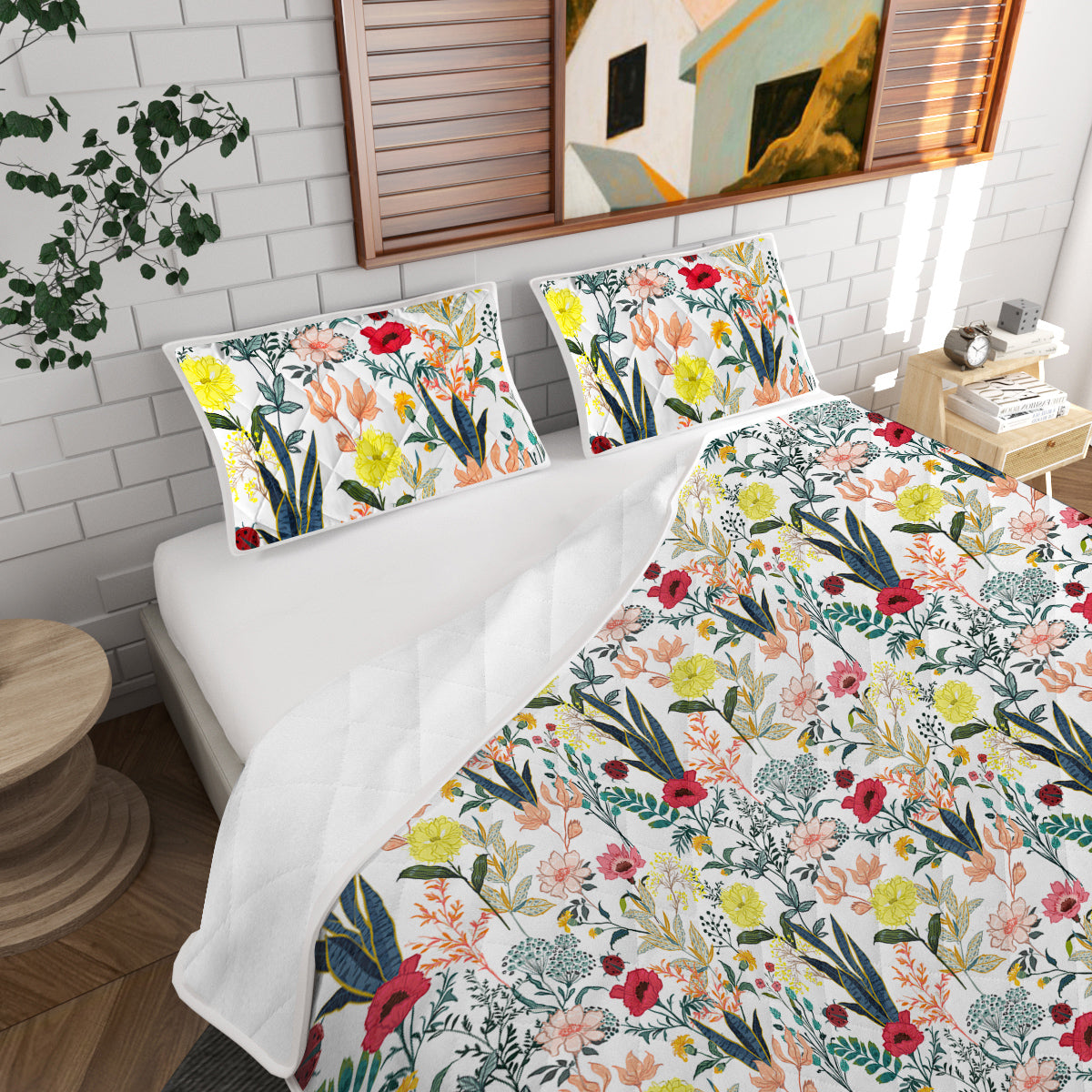 PURE PLY TEXTILES Floral Quilt Pieces | Layered Warmth