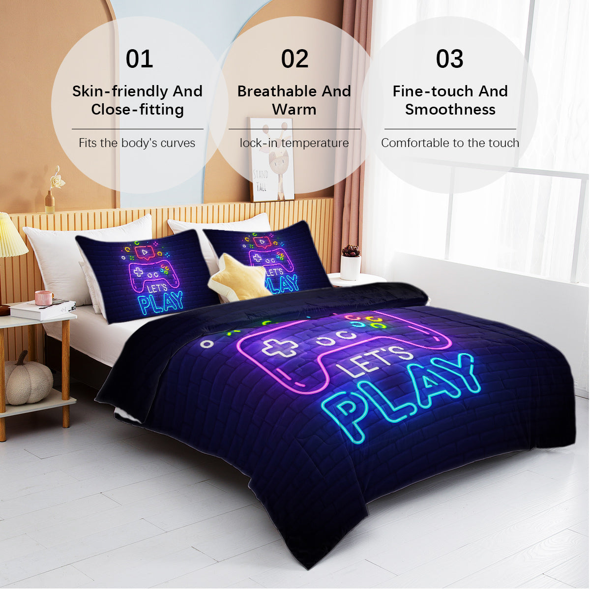 PURE PLY TEXTILES Pieces Neon Game | Cloud-Like Loft
