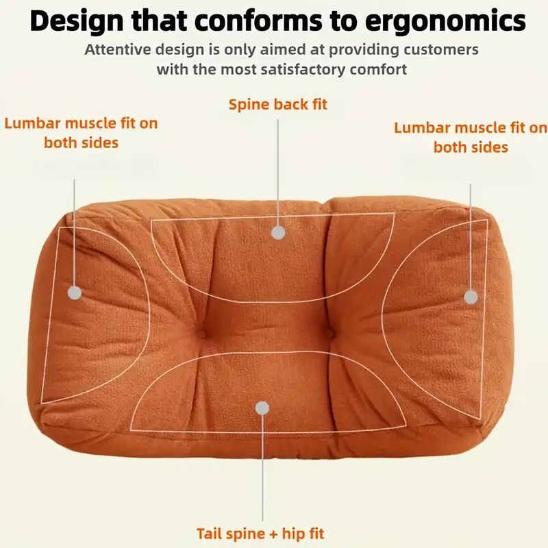 PURE PLY TEXTILES Lumbar Pillow 1Pc | Orthopedic Relief