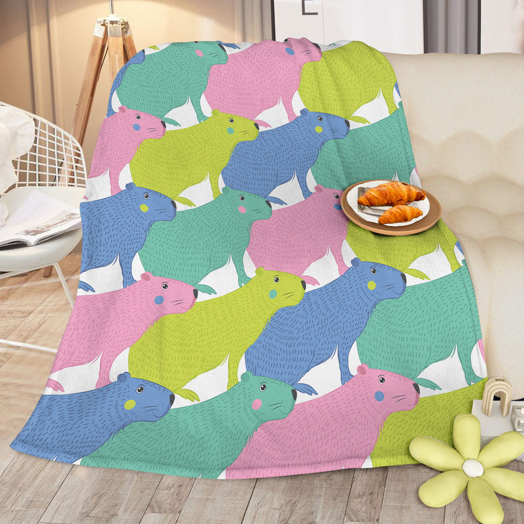 PURE PLY TEXTILES Colorful Capybara Flannel | Layered Warmth