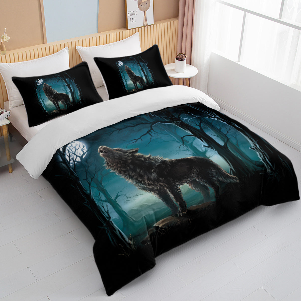 PURE PLY TEXTILES Moon Wolf Bedding | Cloud-Like Loft
