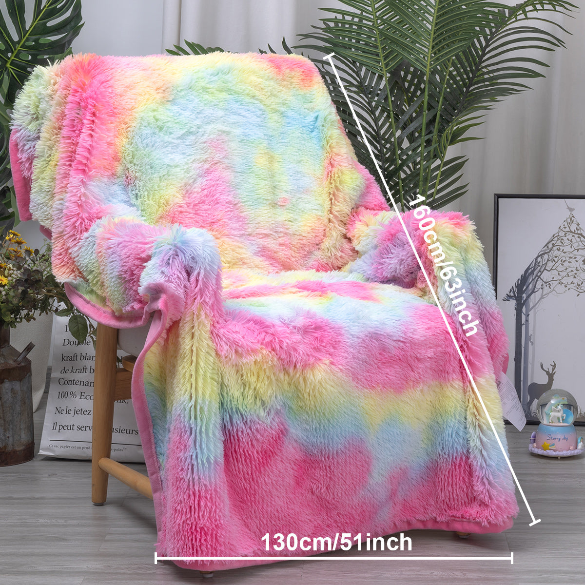 PURE PLY TEXTILES Piece Shaggy Blanket | Layered Warmth