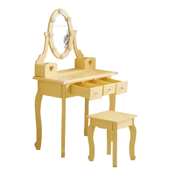 PURE PLY TEXTILES Kids Vanity Set | Safe Ultra-Soft Fun