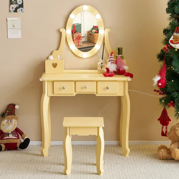 PURE PLY TEXTILES Kids Vanity Set | Safe Ultra-Soft Fun