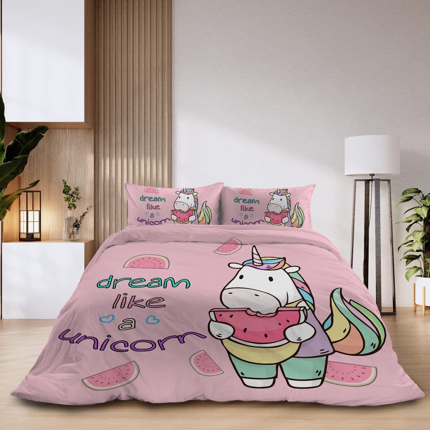 PURE PLY TEXTILES 3Pieces Watermelon Duvet | Cloud-Like Loft