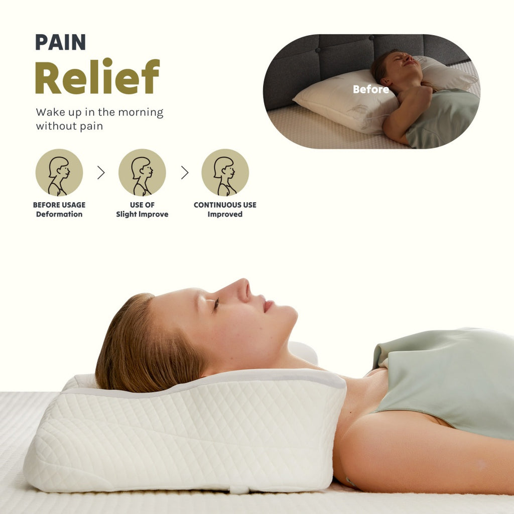 PURE PLY TEXTILES Cervical Neck Pillow | Orthopedic Relief