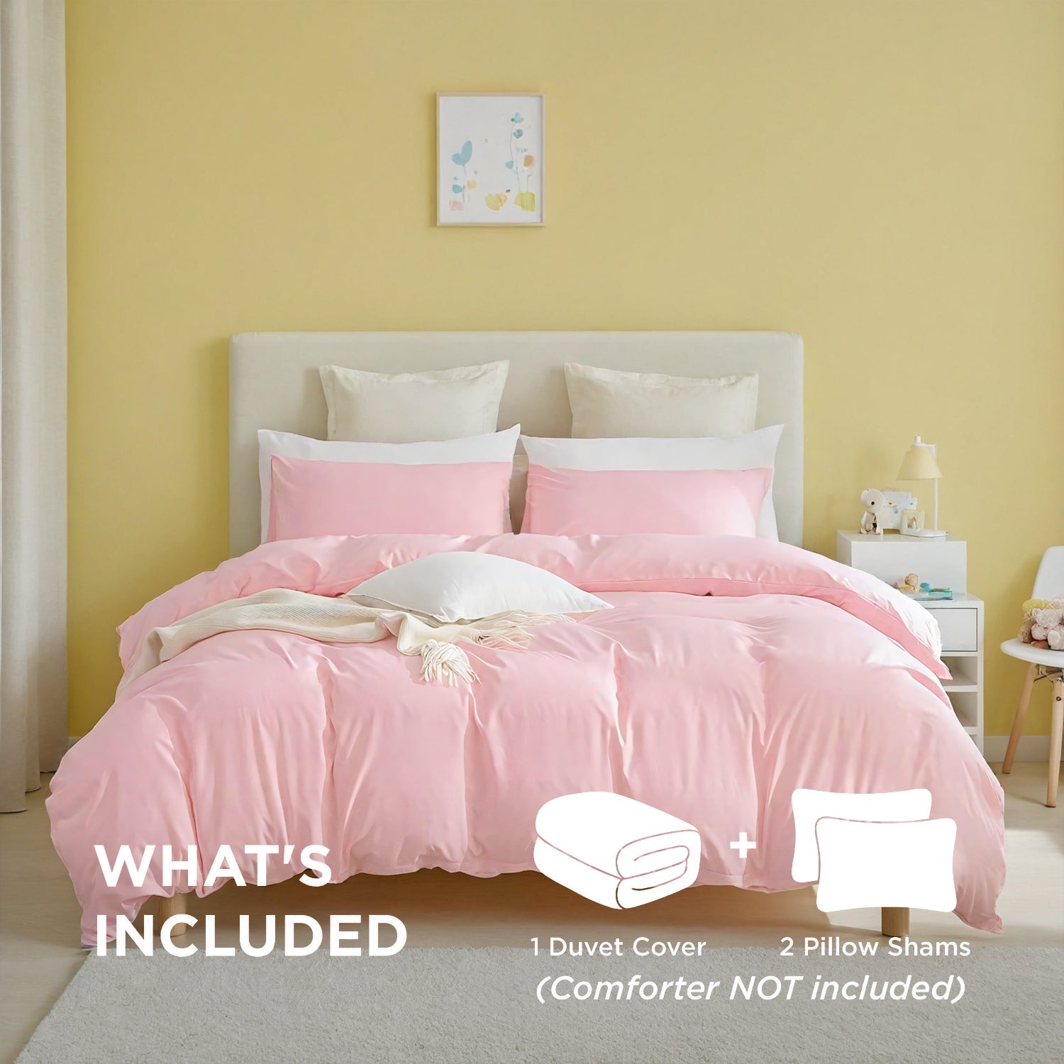 PURE PLY TEXTILES Pack White Pink | Cloud-Like Loft
